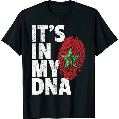 Morocco Flag Emblem Graphic T Shirt For Men 3D Printed Football Sports Moroccan T-Shirts Round Neck Short Sleeve Tops Tee Shirts