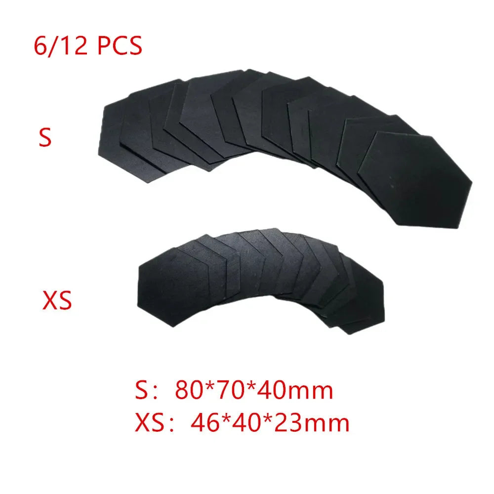 6/12PCS Hexagon Mirror Wall Stickers Acrylic Self Adhesive Mosaic Tile Decals for Room Decoration DIY Art Ornaments Gift