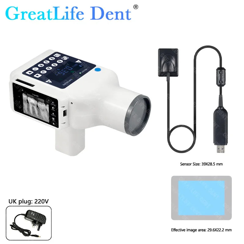 MX EU SA ES IT AE en Stock GreatLife Machine à rayons X dentaires Portable unité de rayon X vétérinaire avec capteur dentaire intégré numérique Rvg
