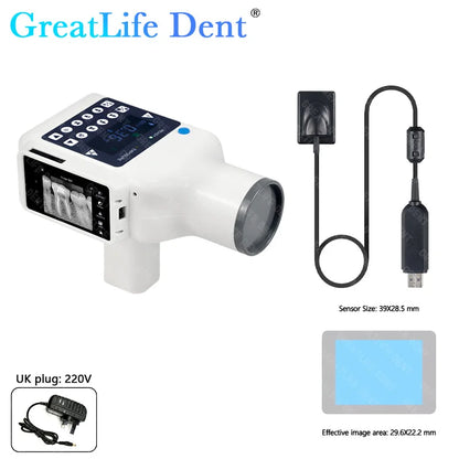 MX EU SA ES IT AE en Stock GreatLife Machine à rayons X dentaires Portable unité de rayon X vétérinaire avec capteur dentaire intégré numérique Rvg