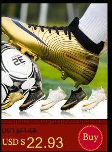 Kids Soccer Shoes FG/TF Football Boots Professional Cleats Grass Training Sport Footwear Boys Outdoor Futsal Soocer Boots 28-39