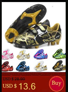 Kids Soccer Shoes FG/TF Football Boots Professional Cleats Grass Training Sport Footwear Boys Outdoor Futsal Soocer Boots 28-39
