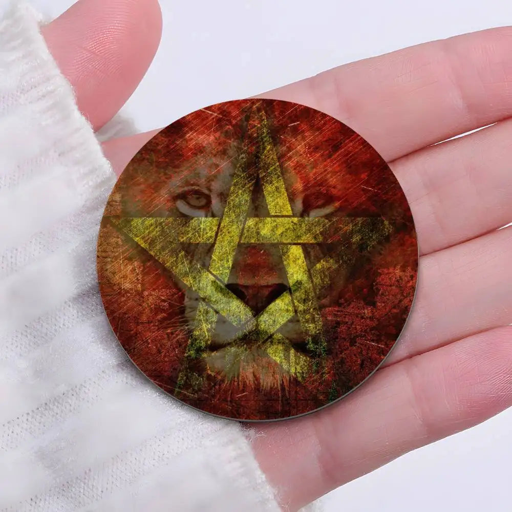 Morocco Flag Map Logo Badges Round Exquisite Badge Brooches Creative Pins For Clothes Hat Backpack Gift Accessories