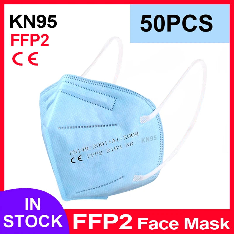 FFShrimp-Masque facial KN95 à 5 couches filtrantes, protection buccale, CE FFP2