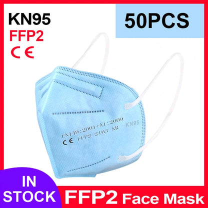 FFShrimp-Masque facial KN95 à 5 couches filtrantes, protection buccale, CE FFP2