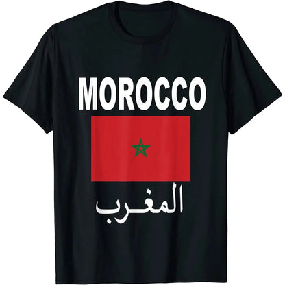 MA Morocco Flag Graphic T Shirt for Men Clothing 3D Print Moroccan Spirit Totem Emblem Tee Shirts Homme 2024 T-shirt Unisex Tops