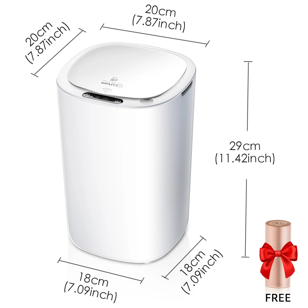 Automatic Touchless Intelligent induction Motion Sensor Kitchen Trash Can Wide Opening Sensor Eco-friendly Waste Garbage Bin