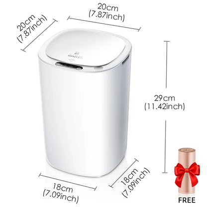 Automatic Touchless Intelligent induction Motion Sensor Kitchen Trash Can Wide Opening Sensor Eco-friendly Waste Garbage Bin