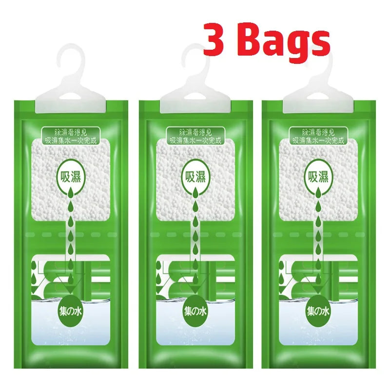 3 Bags Moisture Absorber Bag Hygroscopic AirDryer Closet Anti Humedad Desiccant Wardrobe Humidity Dehumidifier осушитель воздуха