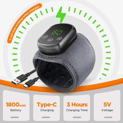 Attelle de poignet électrique avec compresse chaude réglable, Massage par Vibration, bande de Protection de la cheville, Tunnel carpien, outil de Protection des mains et des pieds