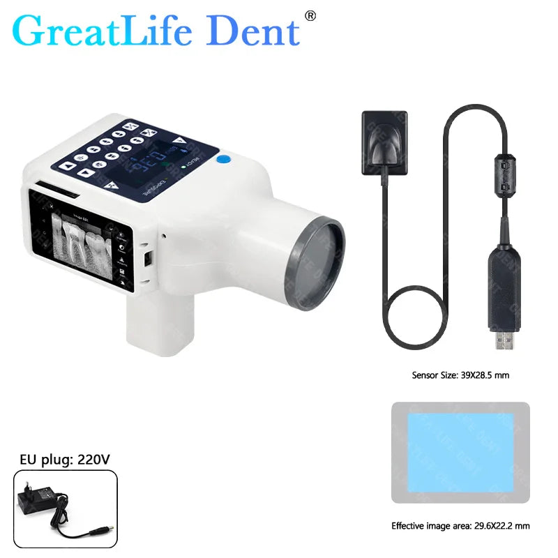 MX EU SA ES IT AE en Stock GreatLife Machine à rayons X dentaires Portable unité de rayon X vétérinaire avec capteur dentaire intégré numérique Rvg