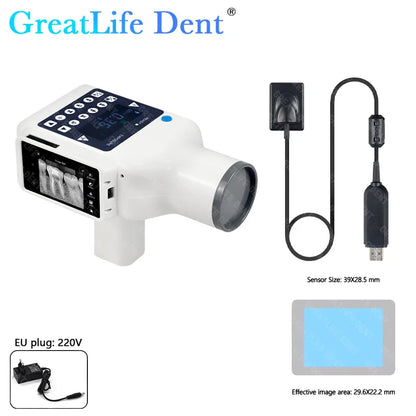 MX EU SA ES IT AE en Stock GreatLife Machine à rayons X dentaires Portable unité de rayon X vétérinaire avec capteur dentaire intégré numérique Rvg