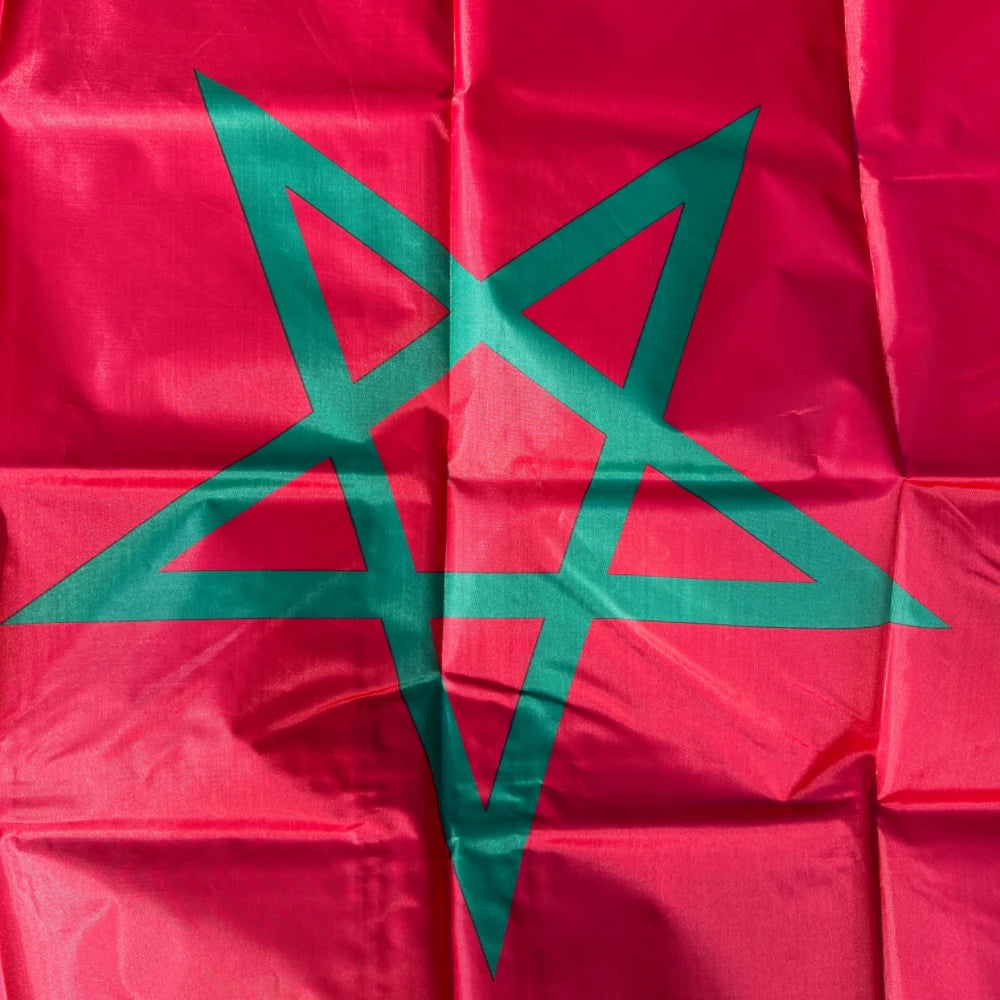 Morocco Flag 90X150cm MAR MA The Kingdom of Morocco Flag  Banner