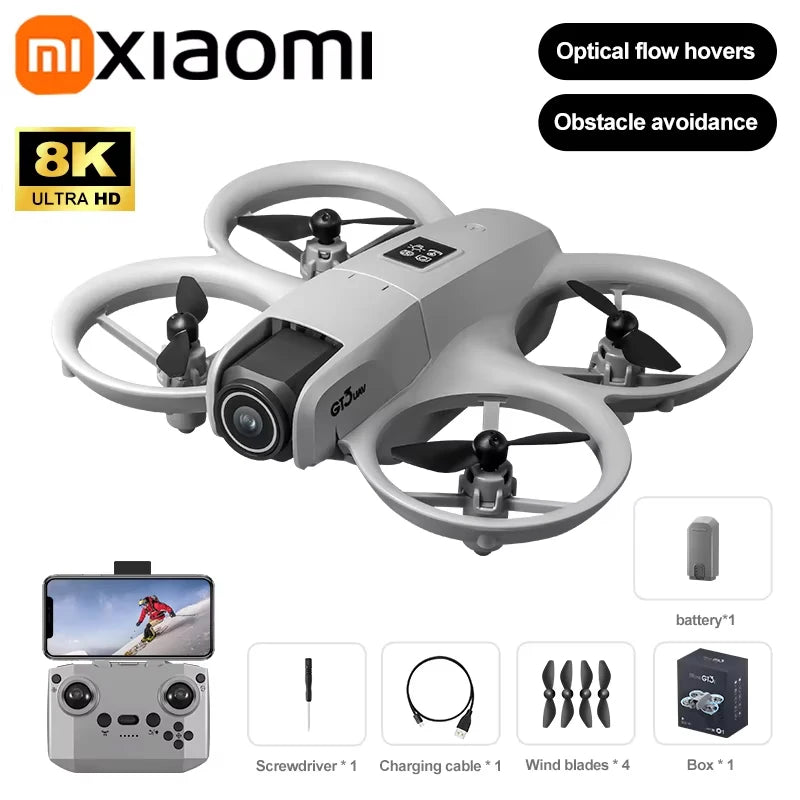 Xiaomi Gt3 Max Drone 8k Hd photographie aérienne grand écran positionnement du flux optique sans brosse évitement d'obstacles Intelligent
