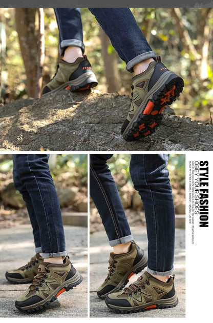 MIXIDELAI 2024 New Brand Spring Fashion Outdoors Sneakers Breathable Men's Shoes Mens Combat Desert Casual Shoes Plus Size 36-47