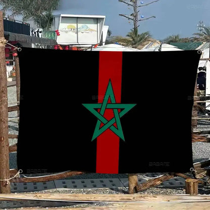 M-Morocco Flag Large Size Flags Printing Patterns Interesting Birthday Party Decorations Banner