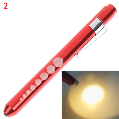 1 pièces lampe de poche LED Portable lampe de travail stylo de premiers secours lampe torche élève jauge mesure stylo médical lumière