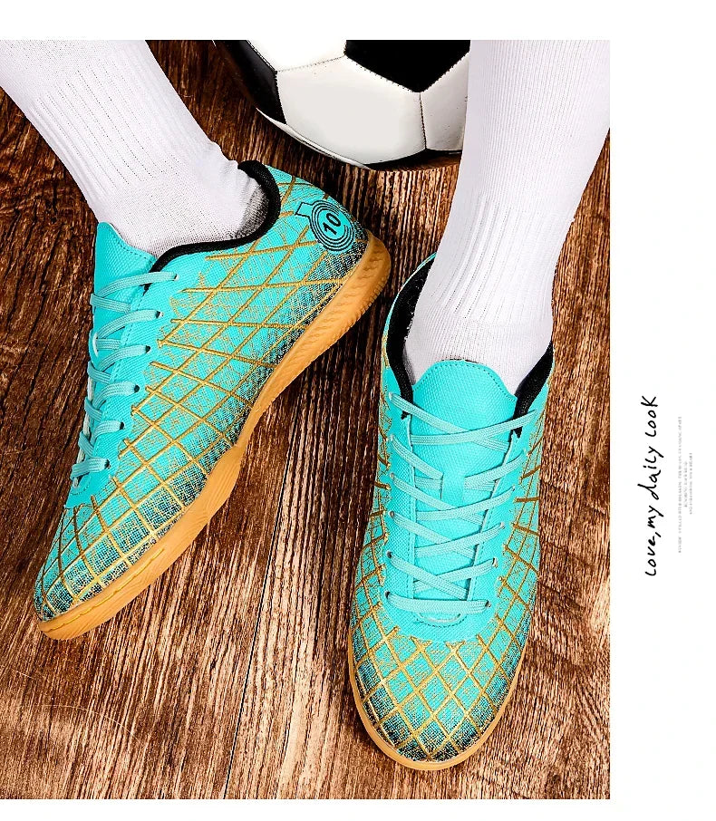 Football Boots Men Breathable Comfortable Indoor Long Spikes Outdoor Comfortable Soccer Shoes Ultralight Lightweight Top Quality