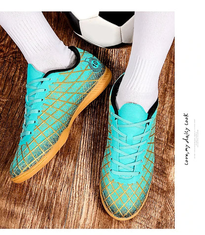 Football Boots Men Breathable Comfortable Indoor Long Spikes Outdoor Comfortable Soccer Shoes Ultralight Lightweight Top Quality