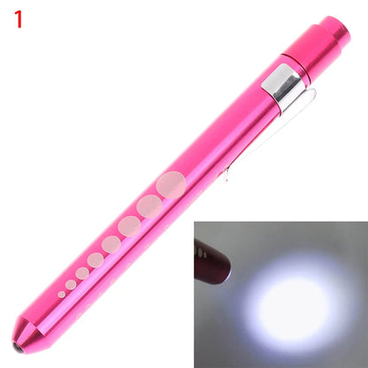 1 pièces lampe de poche LED Portable lampe de travail stylo de premiers secours lampe torche élève jauge mesure stylo médical lumière
