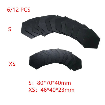 6/12PCS Hexagon Mirror Wall Stickers Acrylic Self Adhesive Mosaic Tile Decals for Room Decoration DIY Art Ornaments Gift