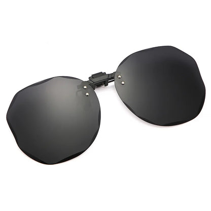 Women Sunglasses Clip-on Polarized Optical Glasses Clip Diamond Cut Mirror Eyeglasses Anti-UV Driving Sunglasses 2023 Trendy