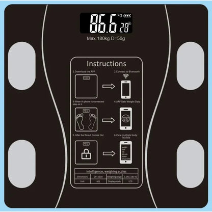 Weight Scale Body Fat Smart Bluetooth Electronic Scale Weighing Scale Home Health Scale Human Body Scale Smart Scale