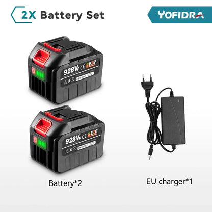 Yofidra batterie Li-Ion Rechargeable 7500 mAh-22500 mAh outil électrique haute capacité remplacer la batterie pour perceuse clé souffleur outil