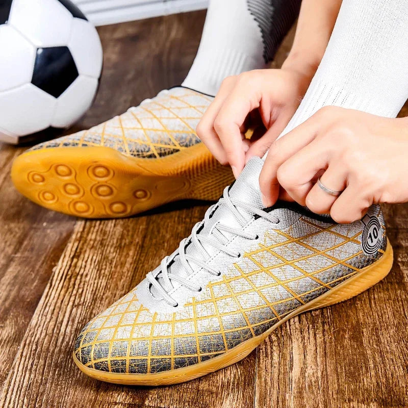 Football Boots Men Breathable Comfortable Indoor Long Spikes Outdoor Comfortable Soccer Shoes Ultralight Lightweight Top Quality