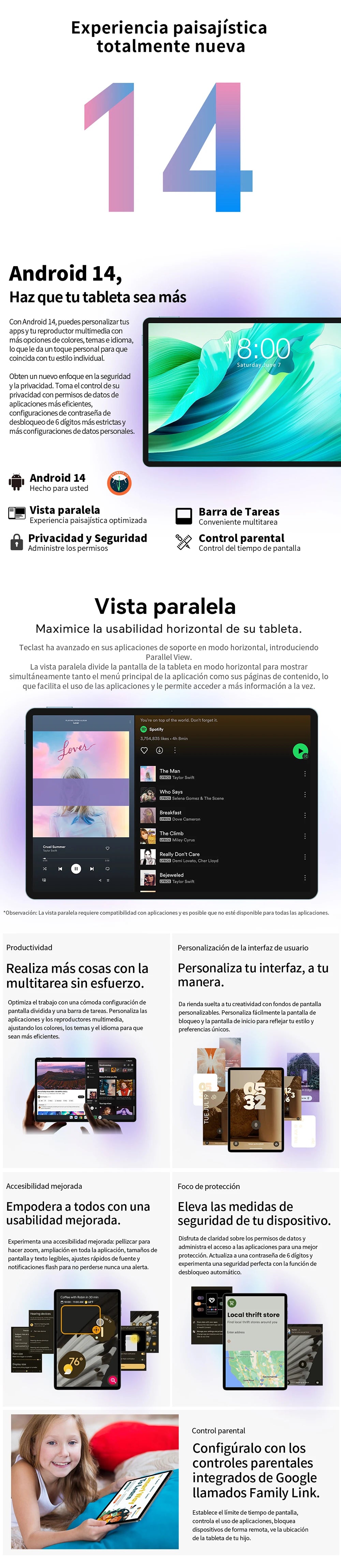 【New】Teclast T65, 13.4 Inch 120Hz Tddi, Android 16 Tablet, (8Gb+12Gb)20Gb Ram, 128Gb Rom, Unisoc T7280, 8 Cores, Mali-G57, 1920X1200, 8000Mah, 4g Volte, Wifi, Gps, 13Mp+5Mp
