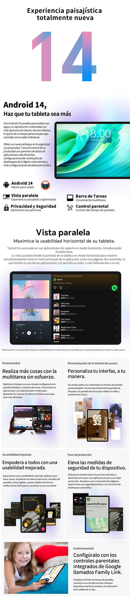 【New】Teclast T65, 13.4 Inch 120Hz Tddi, Android 16 Tablet, (8Gb+12Gb)20Gb Ram, 128Gb Rom, Unisoc T7280, 8 Cores, Mali-G57, 1920X1200, 8000Mah, 4g Volte, Wifi, Gps, 13Mp+5Mp