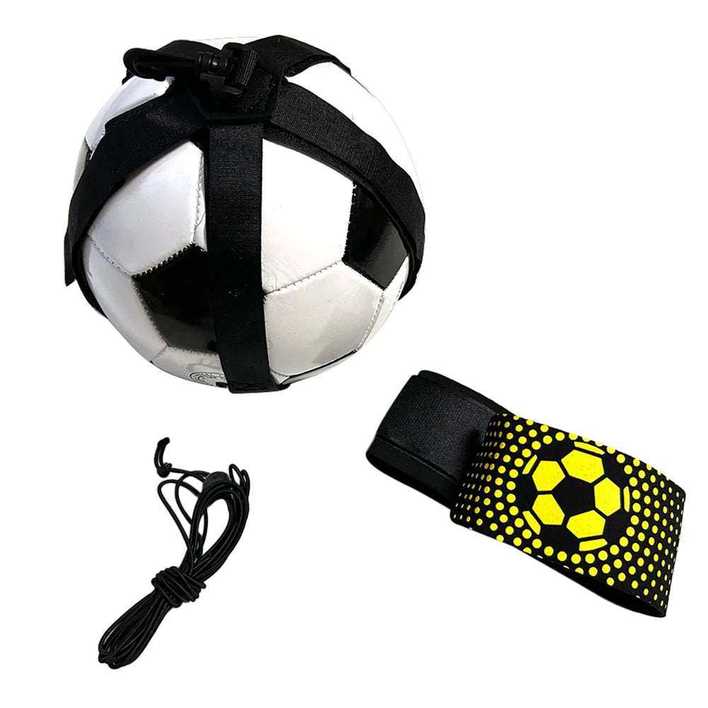 Football Kick Throw Trainer Adjustable Solo Practice Training Belt Elastic Soccer Trainer Belt for Soccer Ball Practice