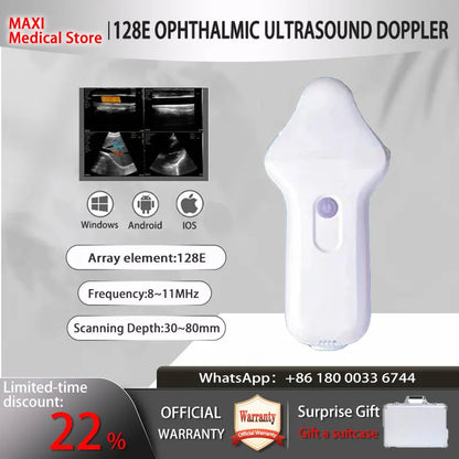 Scanner de sonde à ultrasons sans fil Portable, scanner à ultrasons WIFI, prise en charge de la valise gratuite iOS Android Windows