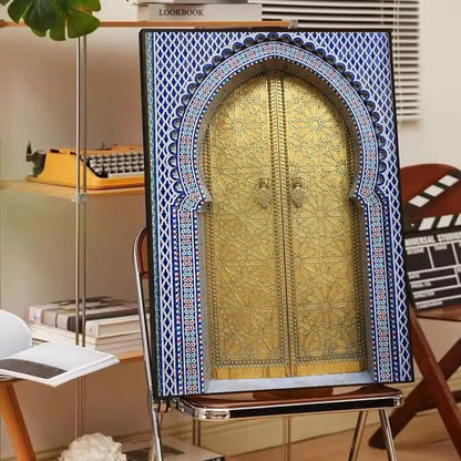 Affiche porte marocaine art arabe