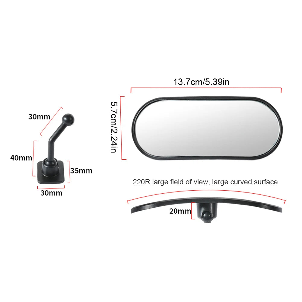 Universal Car Rearview Mirror 360 Degree Adjustable Back Seat Baby Monitor Automotor Kids Safety Blind Spot Observation Mirrors