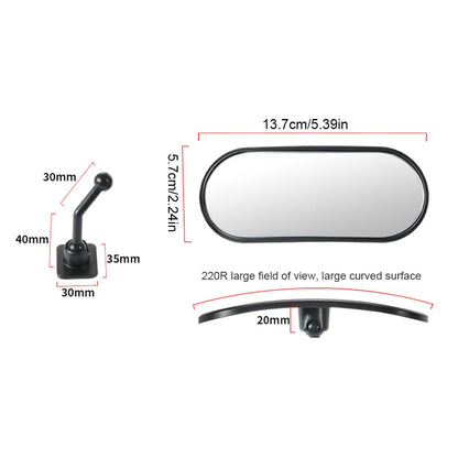 Universal Car Rearview Mirror 360 Degree Adjustable Back Seat Baby Monitor Automotor Kids Safety Blind Spot Observation Mirrors
