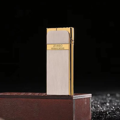 ZORRO Ultra-thin Gas Lighter Grinding Wheel Slim Portable Personalized Men's Gift Cigarette Lighter Cigarette Accessories