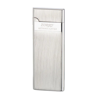 ZORRO Ultra-thin Gas Lighter Grinding Wheel Slim Portable Personalized Men's Gift Cigarette Lighter Cigarette Accessories