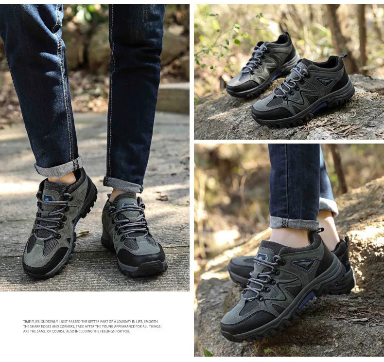 MIXIDELAI 2024 New Brand Spring Fashion Outdoors Sneakers Breathable Men's Shoes Mens Combat Desert Casual Shoes Plus Size 36-47