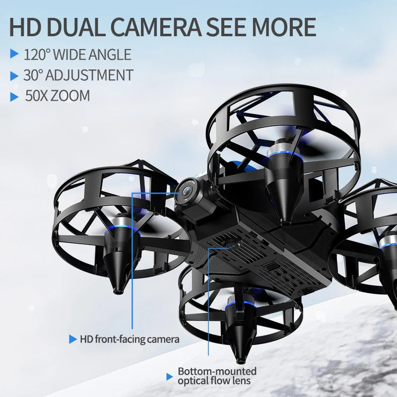 DWI nouveau Drone 812PRO profession HD drone aérien 360 °   Caméra de protection avec WiFi FPV RC Drone hauteur garder hélicoptère jouets pour enfants