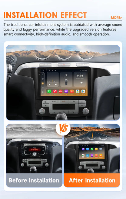 4G-LTE AI 2Din Android for Ford S Max S-MAX 2007-2015 Car Radio Multimedia Video Player Stereo Navigation GPS Carplay Autoradio