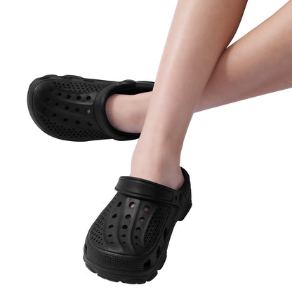 Bebealy Men Hole Clogs Slippers Men Garden Shoes For Men Arch Support Slides Summer Fashion Beach Slippers Non-slip EVA Slippers