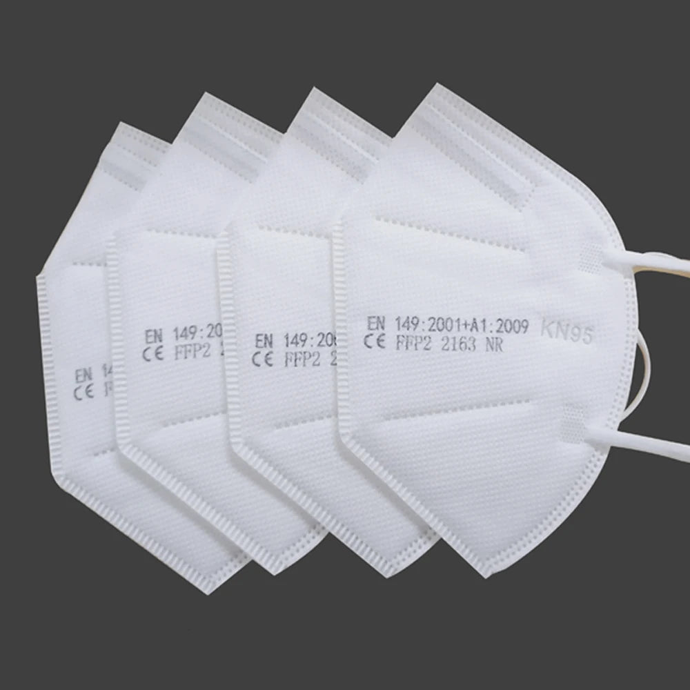 FFShrimp-Masque facial KN95 à 5 couches filtrantes, protection buccale, CE FFP2