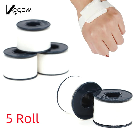 Ruban adhésif hémostatique médical non tissé, ruban adhésif sensible à la pression, bandage IQUE Band, crêpe pour plaie, sans anciers pour la peau, 5 rouleaux