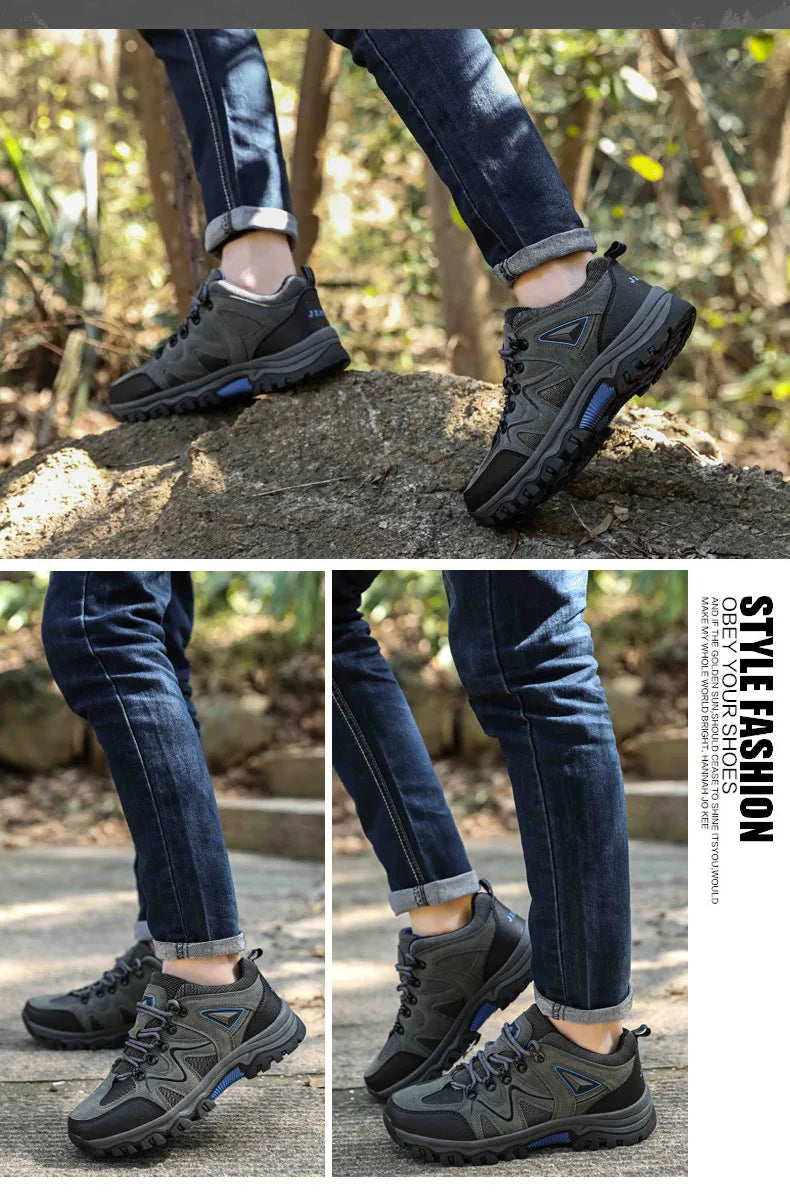 MIXIDELAI 2024 New Brand Spring Fashion Outdoors Sneakers Breathable Men's Shoes Mens Combat Desert Casual Shoes Plus Size 36-47