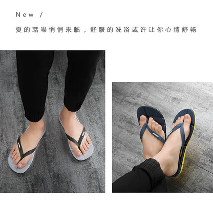 Fashion Blue Massage Slippers Men Flip Flops Sale Big Size 48 Casual Slides Men Non Slip Beach Slippers For Men chanclas hombre