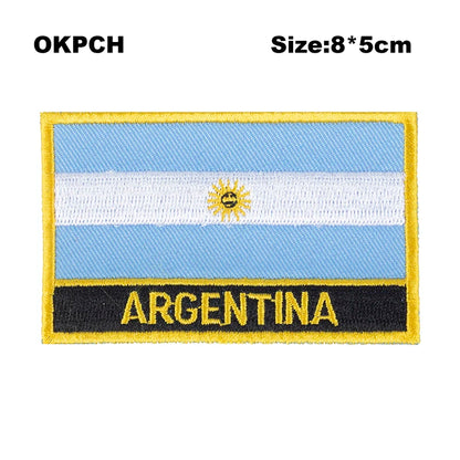 Morocco Flag Embroidery Patches Iron on Saw on Transfer patches Sewing Applications for Clothes in Home&Garden