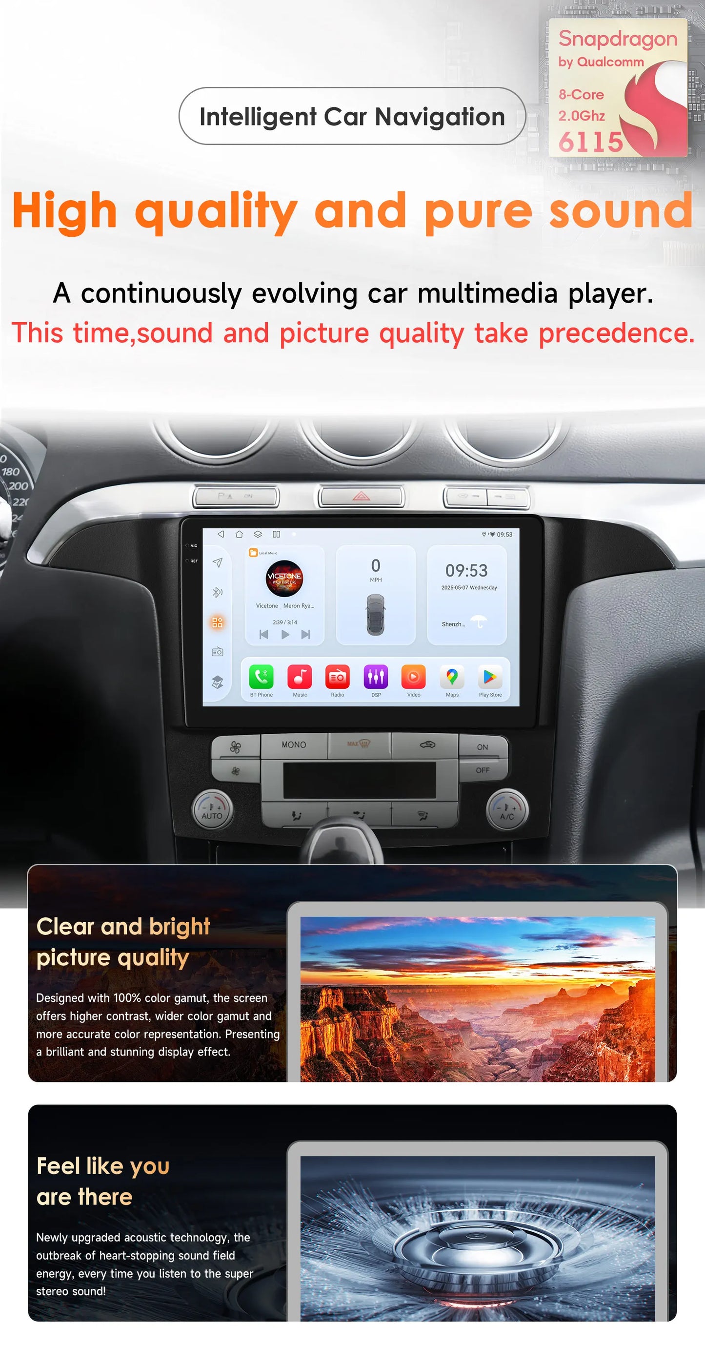 4G-LTE AI 2Din Android for Ford S Max S-MAX 2007-2015 Car Radio Multimedia Video Player Stereo Navigation GPS Carplay Autoradio