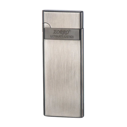 ZORRO Ultra-thin Gas Lighter Grinding Wheel Slim Portable Personalized Men's Gift Cigarette Lighter Cigarette Accessories