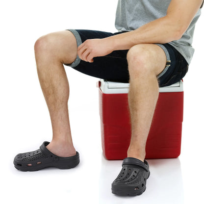 Bebealy Men Hole Clogs Slippers Men Garden Shoes For Men Arch Support Slides Summer Fashion Beach Slippers Non-slip EVA Slippers